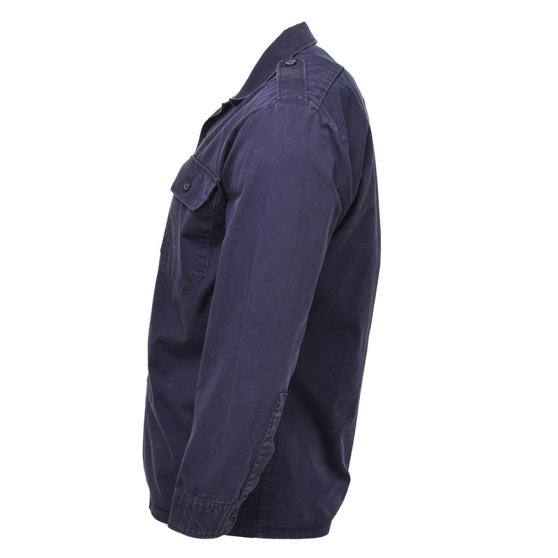 Genuine Dutch army shirts long sleeves uniform jacket navy blue military surplus