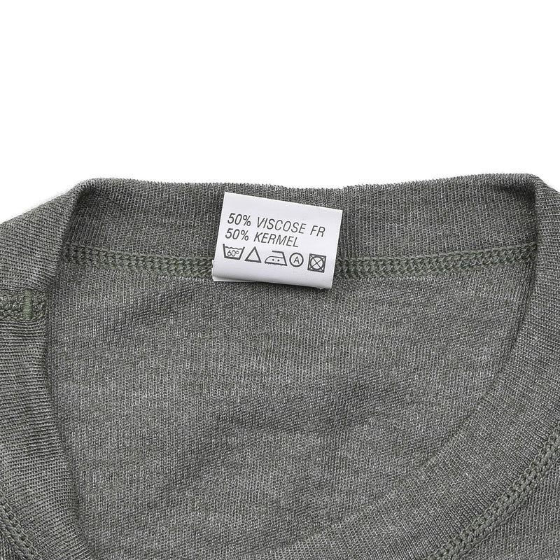Genuine Belgian Military undershirt thermal gray jersey shirts flame resist NEW