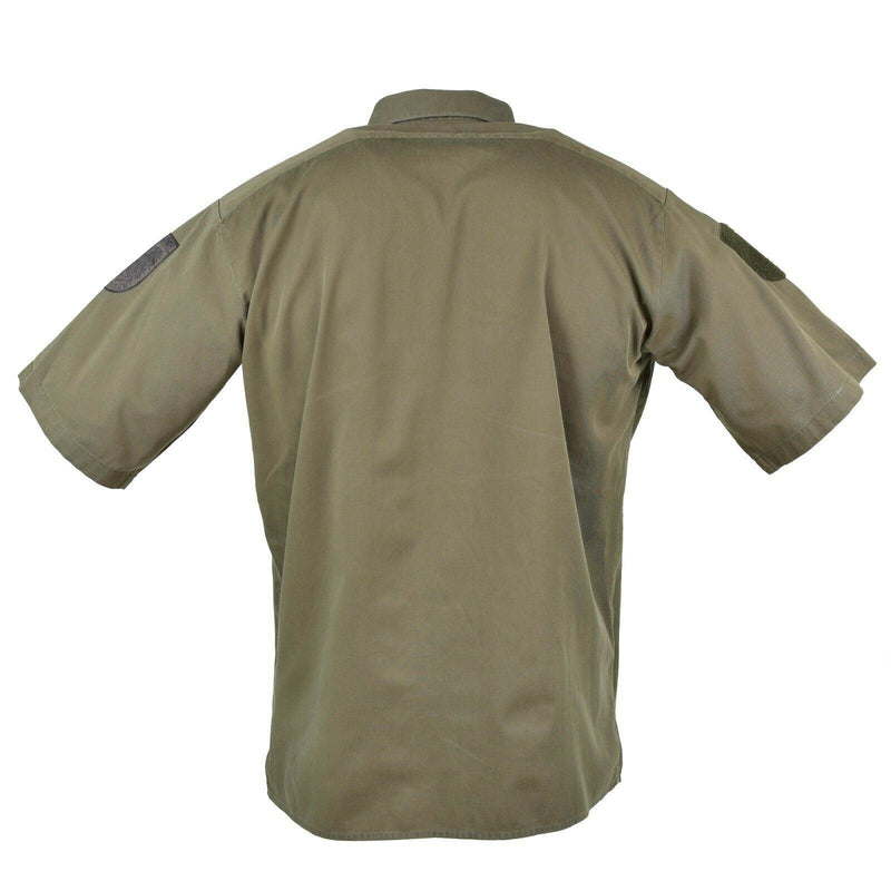 Genuine Austrian army shirt M65 O.D Military combat Short sleeve Olive BDU