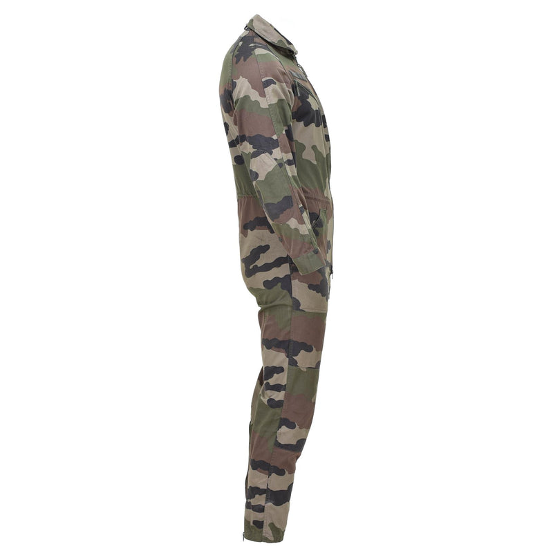 Original French army mechanic coverall suit roomy fit elastic CCE camouflage