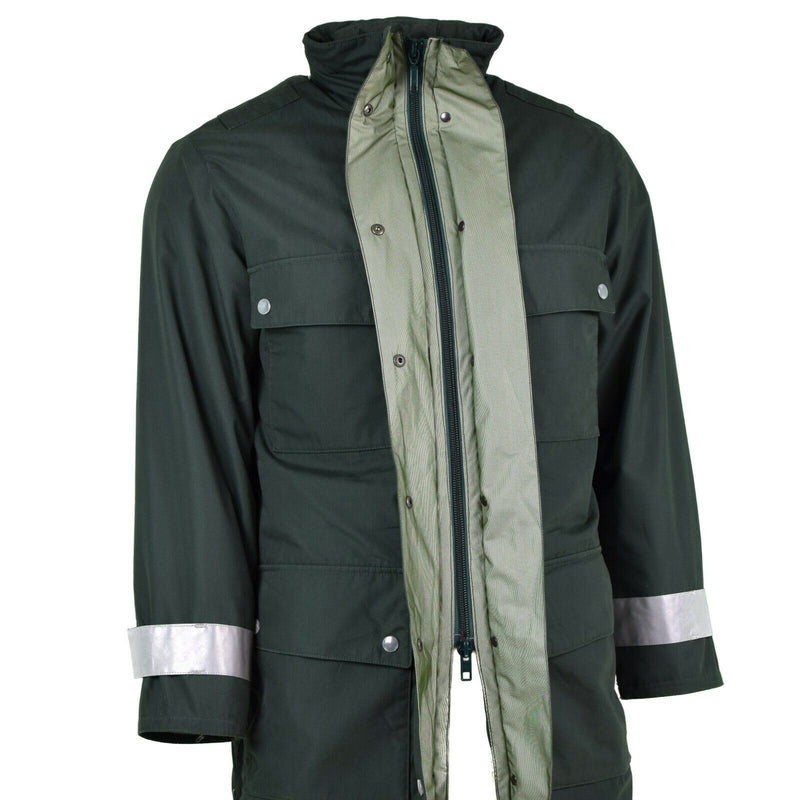 Genuine German police jacket GoreTex green waterproof BGS parka Border Guard
