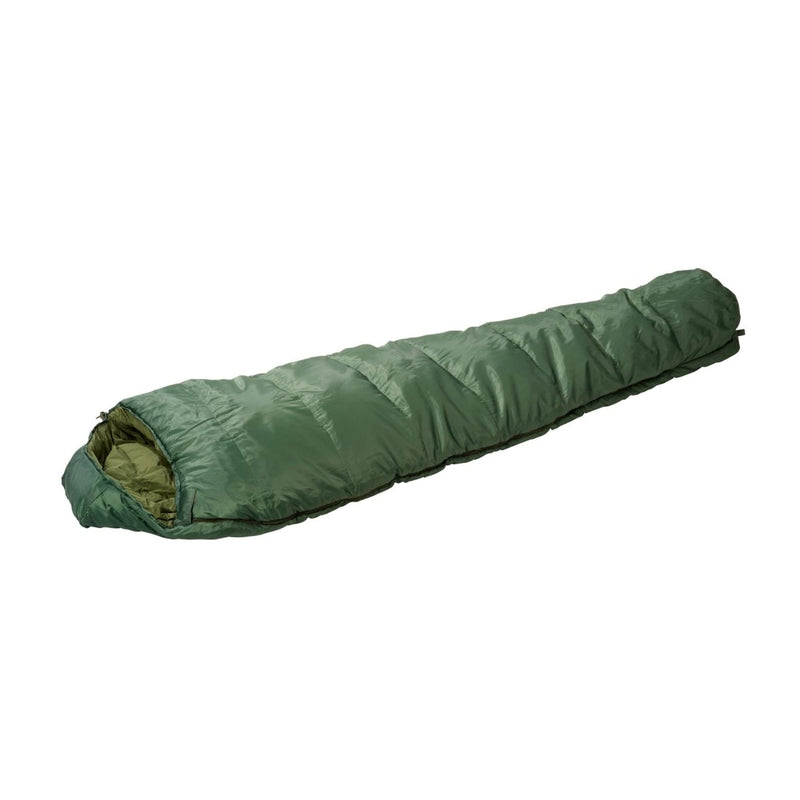 Green BCB The Olif 5 summer sleeping bag water-resistant breathable for camping, lightweight and durable design