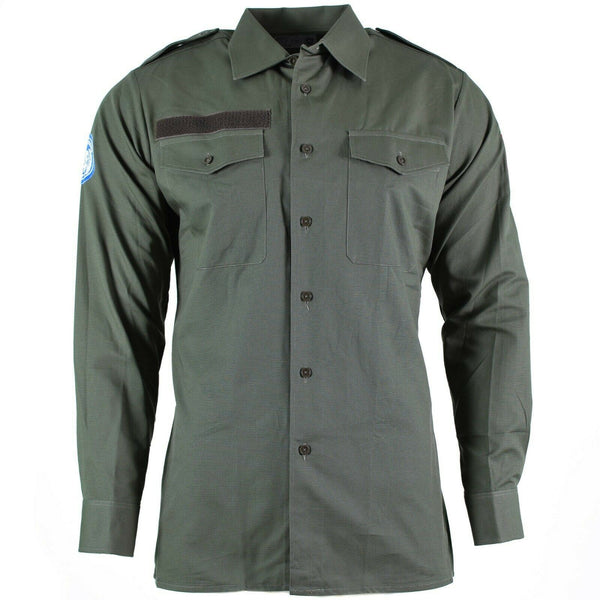 Genuine Austrian army shirt OD olive Military combat long sleeve tropic BDU NEW