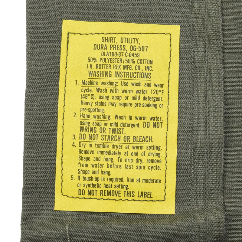 Original U.S. army long sleeve tactical shirt olive fatigue military field NEW