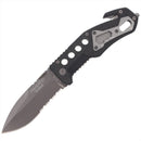 Black Fox BF-115 Tactical Pocket Knife AISI 440 Blade Glass Breaker G10 Handle