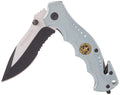 Boker Brand folding pocket knife Hero gray stainless steel 440A aluminum handle