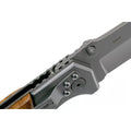 Boker Brand Forest Ranger pocket knife folding wooden handle 7Cr17MoV steel