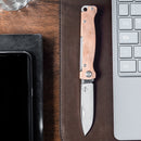 Boker Plus Atlas Folding Pocket Knife 12C27 Steel Blade Copper Handle Bronze