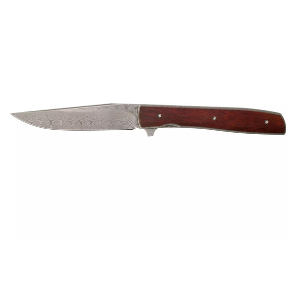 Boker Plus Urban Trapper Pocket Knife Damascus Blade Cocobolo Wood Handle - GoMilitar