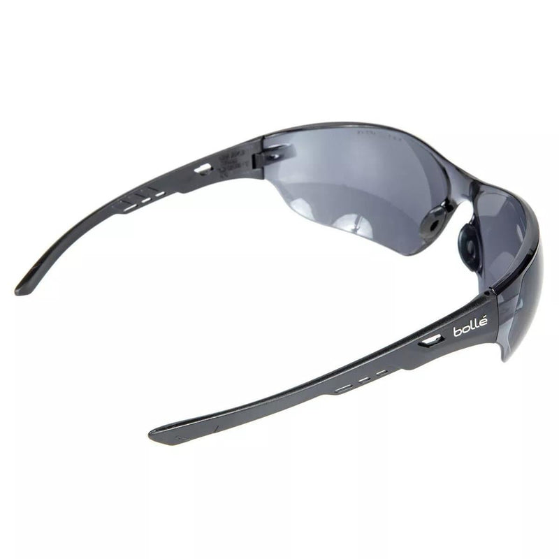 Bolle NESS Tactical Glasses Durable Black Frame Smoke Lens UV Protection - GoMilitar