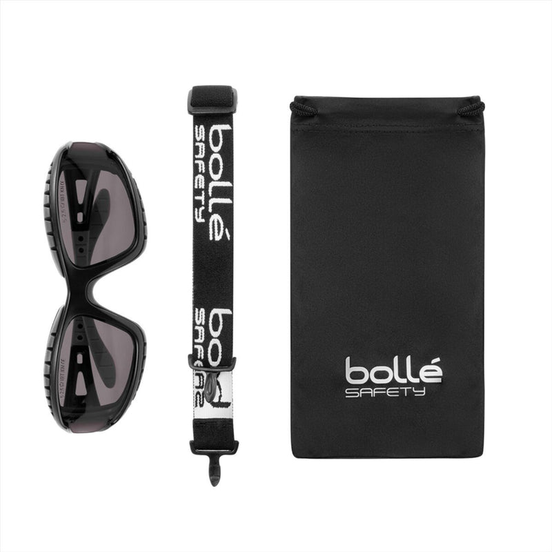 Bolle Tracker Tactical Goggles Anti Fog Anti Scratch Adjustable Headband