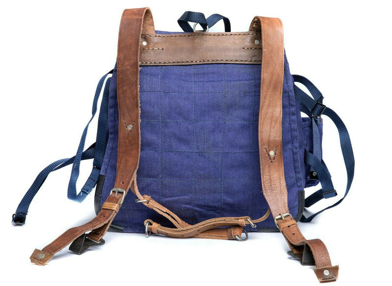 Genuine Romanian army rucksack military surplus Blue canvas haversack bag NEW