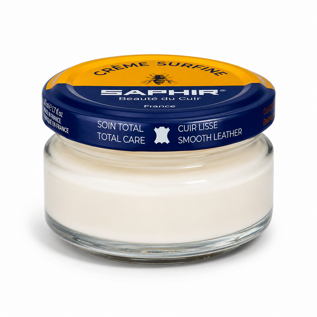 Saphir Creme Surfine Leather Shoe Care Cream Smooth Leather 50ml Neutral