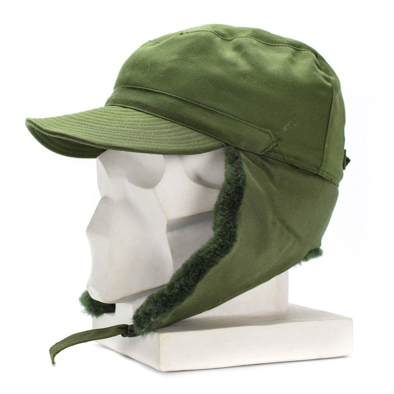 Original Swedish Sweden military Army winter Green M59 Combat field cap hat NEW