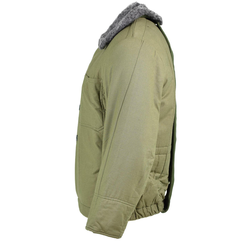 Genuine Hungarian army quilted jacket M65 fur collar Warm winter warm parka NEW