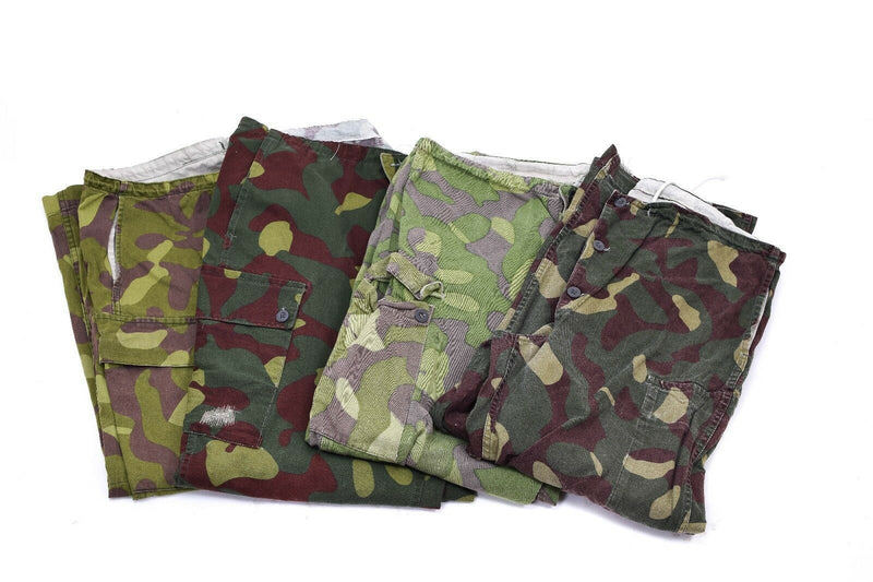 Original Finnish army camo pants M-62 Reversible suit trousers military issue