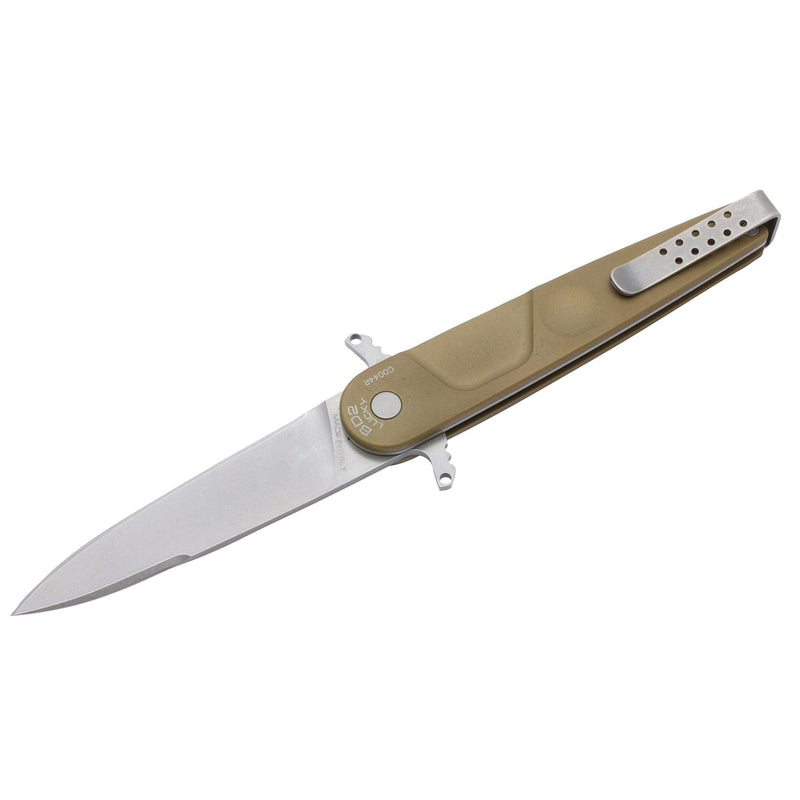 ExtremaRatio BD2 LUCKY DESERT pocket knife Bohler N690 steel plain edge blade