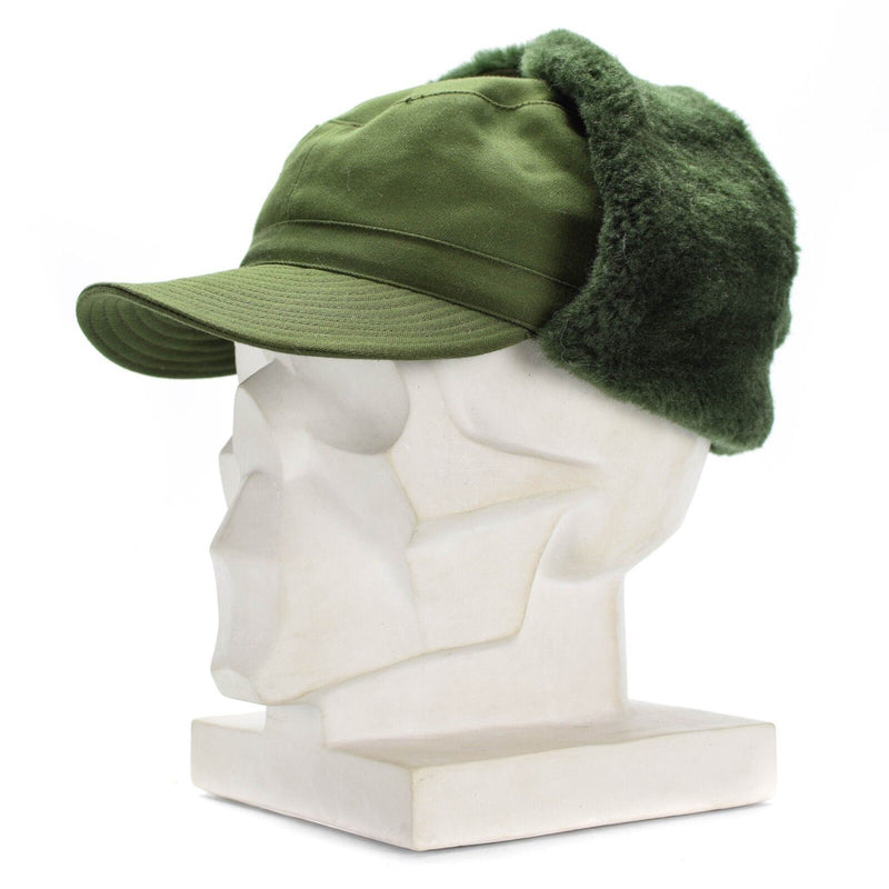 Original Swedish Sweden military Army winter Green M59 Combat field cap hat NEW