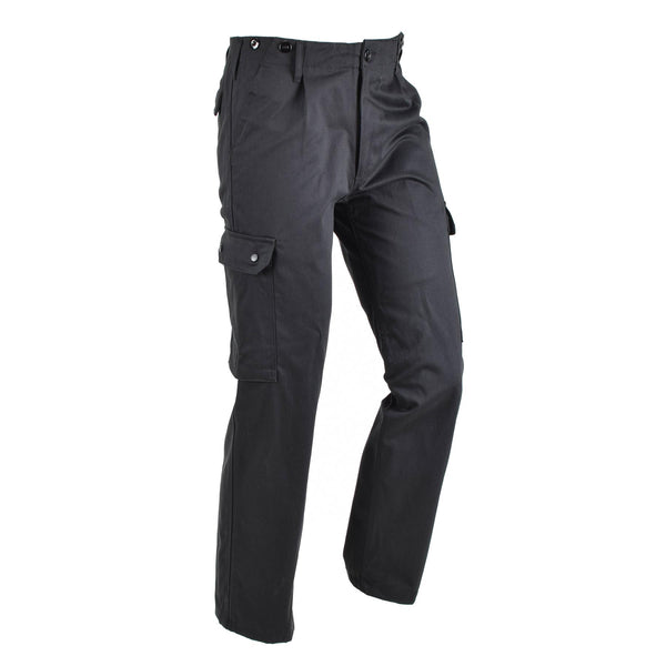 German Army style BDU cargo pants black durable combat uniform classic trousers