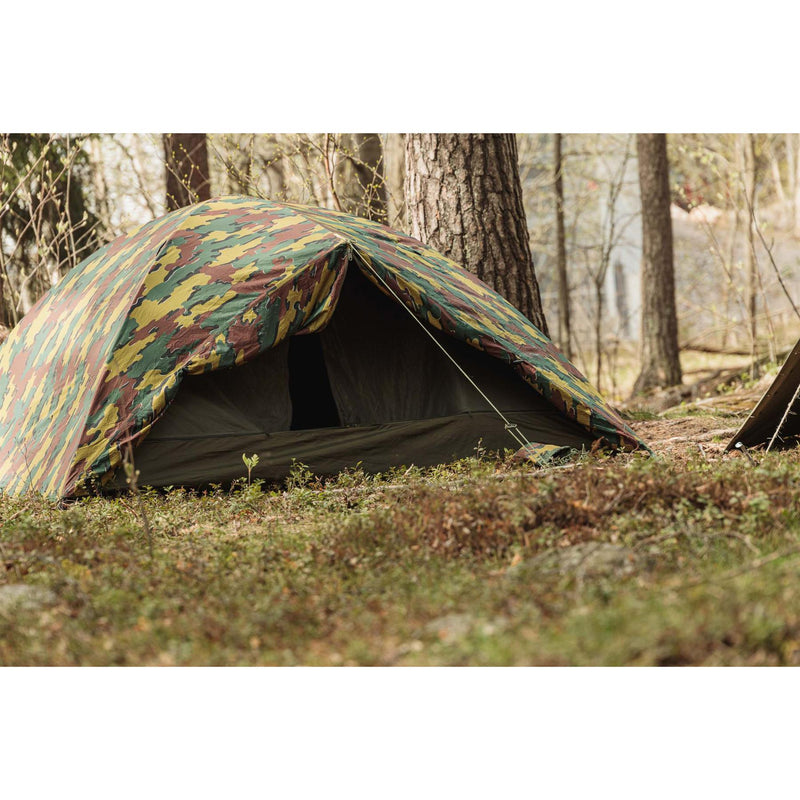 Genuine Belgian Military two-person tent waterproof ripstop jigsaw tabernacle