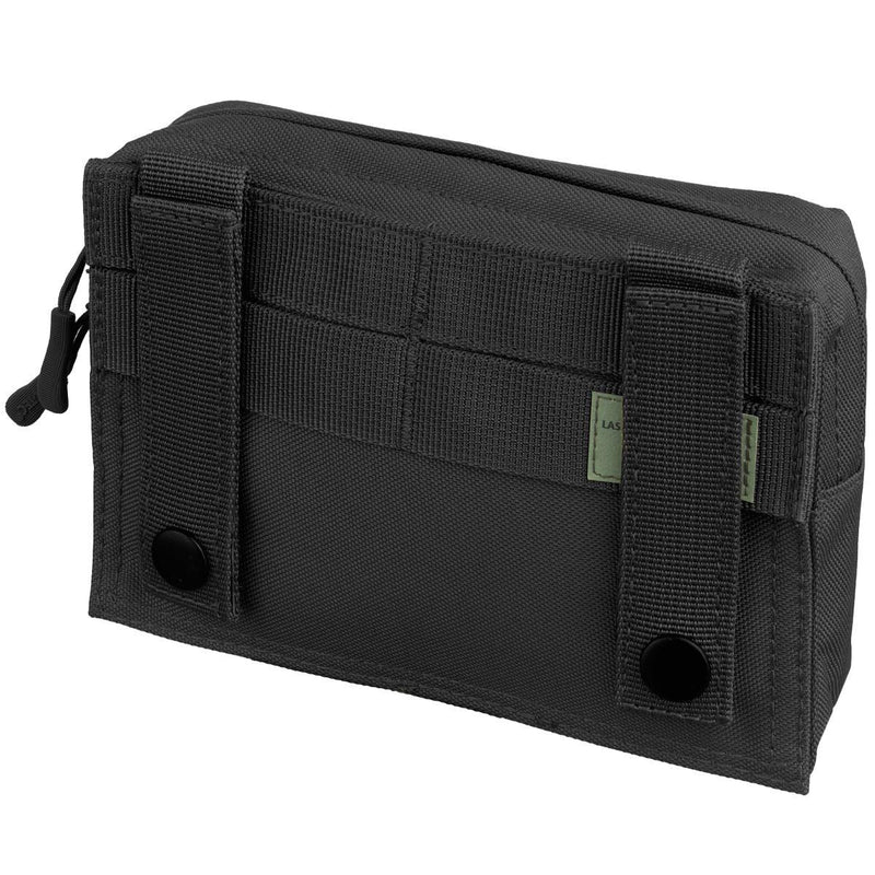 MIL-TEC tactical utility laser cut belt pouch molle type black webbing bag small