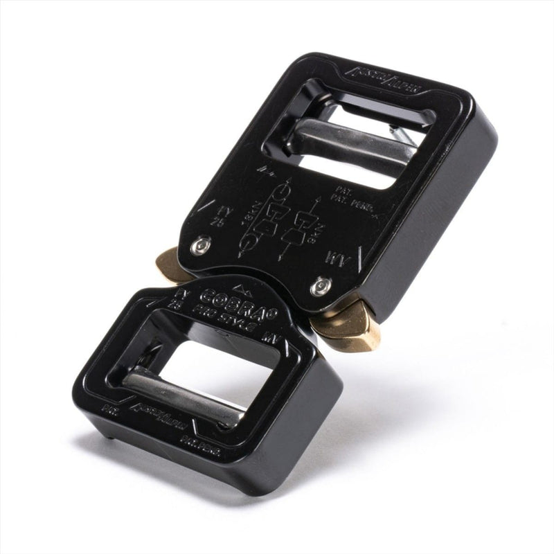 COBRA PRO STYLE Belt Buckle 25mm Quick Release Heavy Duty Aluminium Black