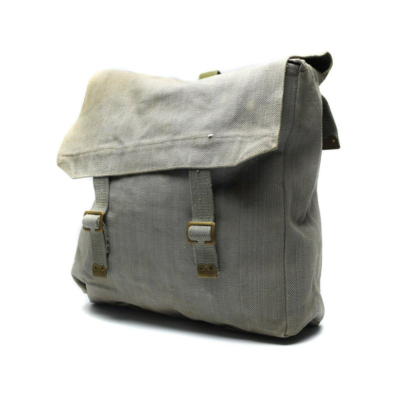 Original British army M37 haversack canvas grey pack military large side bag