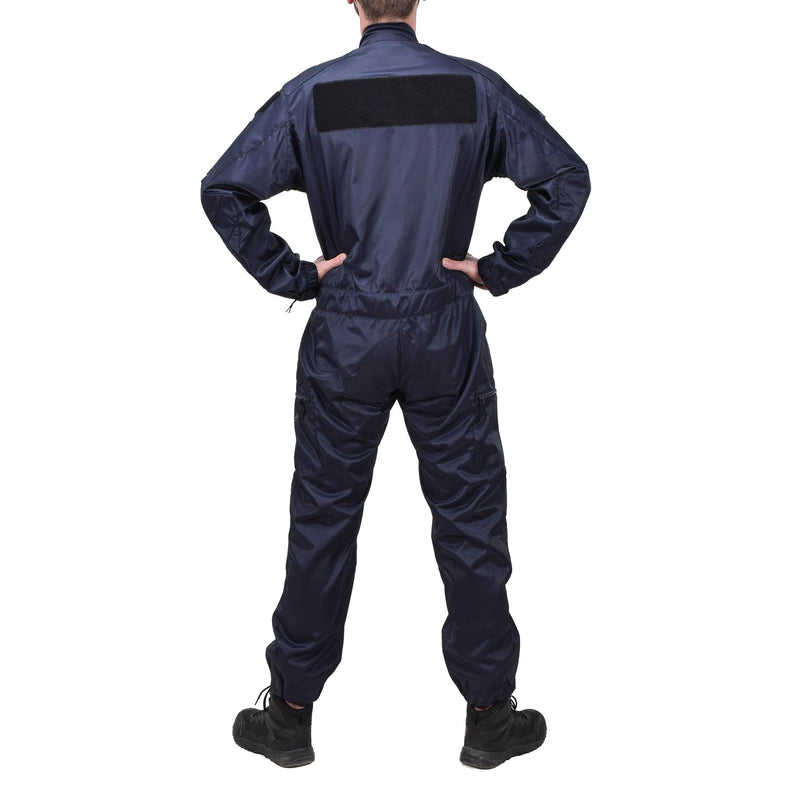 Original French police department blue coverall anti-static officer jumpsuit NEW