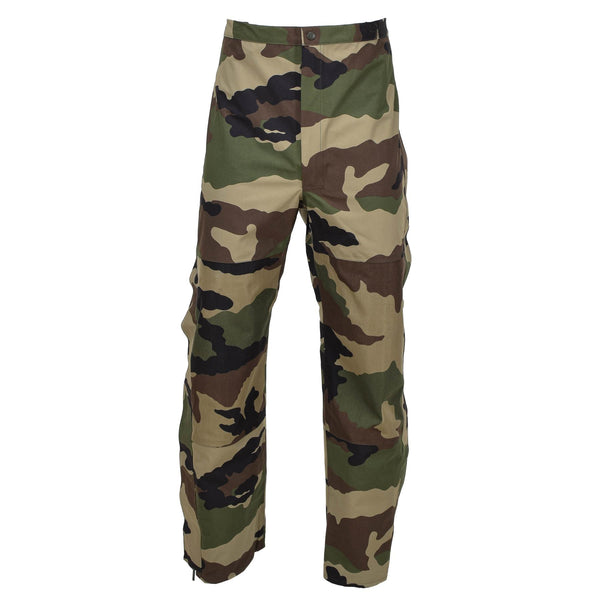 Original French military rain pants waterproof trilaminate trousers braces NEW