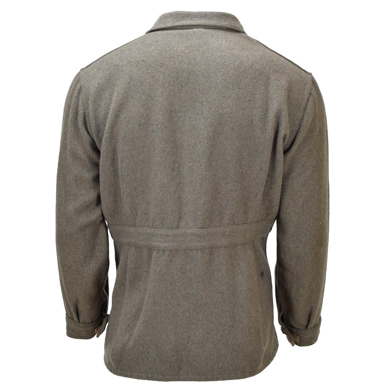Original Italian formal jacket olive wool uniform vintage adjustable cuffs