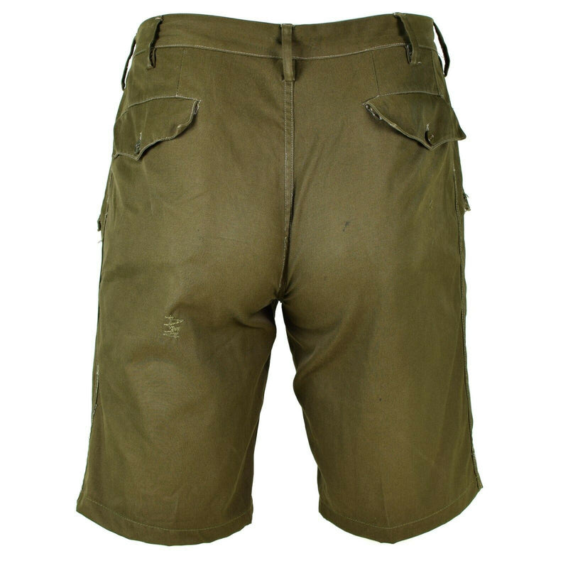 Genuine Italian army shorts Khaki Chino Military field bermuda vintage BDU