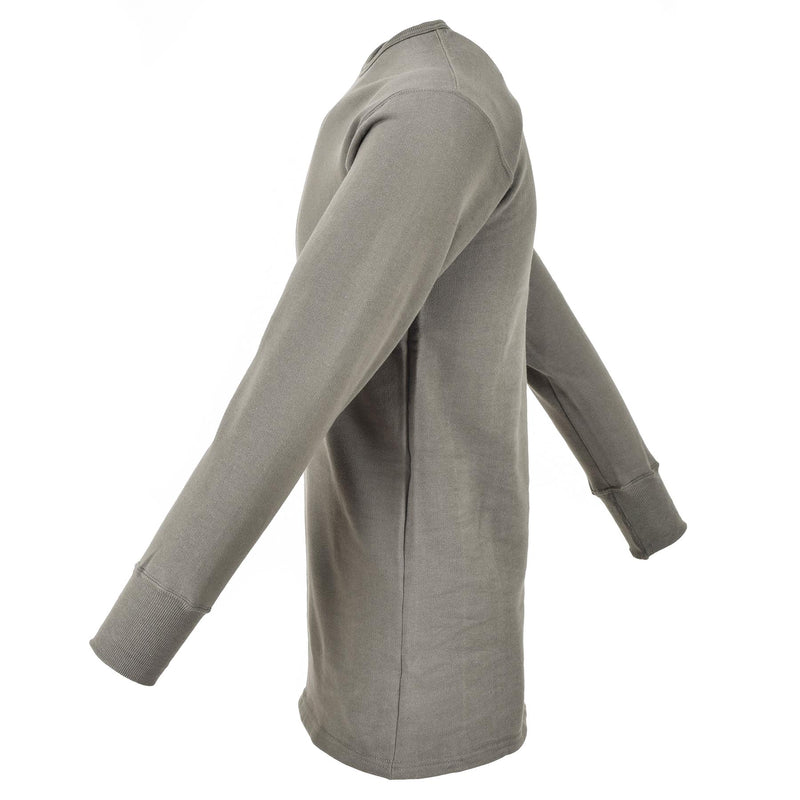 Genuine French Military Thermal Plush Undershirt Olive Army Winter Surplus NEW