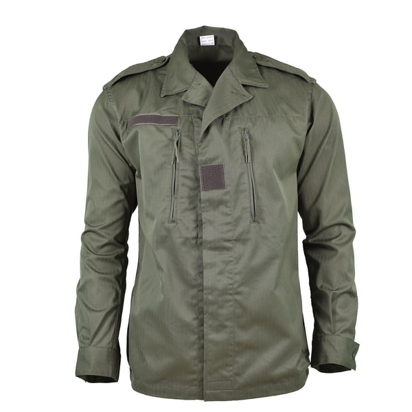 Genuine French army F2 combat jacket military issue surplus shirt olive OD NEW