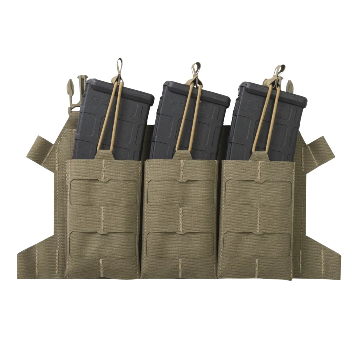 Direct Action Skeletonized Triple 223 Flap Panel Magazine Pouch Woodland Camo