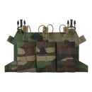 Direct Action Skeletonized Triple 223 Flap Panel Magazine Pouch Woodland Camo - GoMilitar