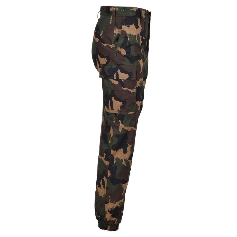 Original Hungarian Military summer field pants M1990 woodland camo ripstop NEW