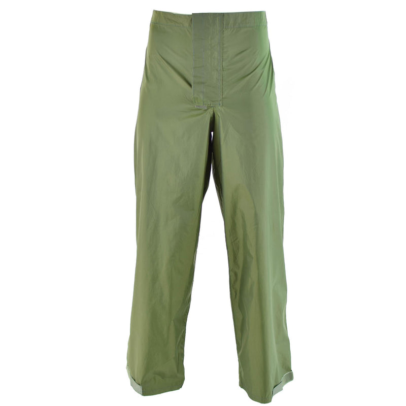 Genuine Danish army O.D wet weather pants waterproof rain trousers Denmark