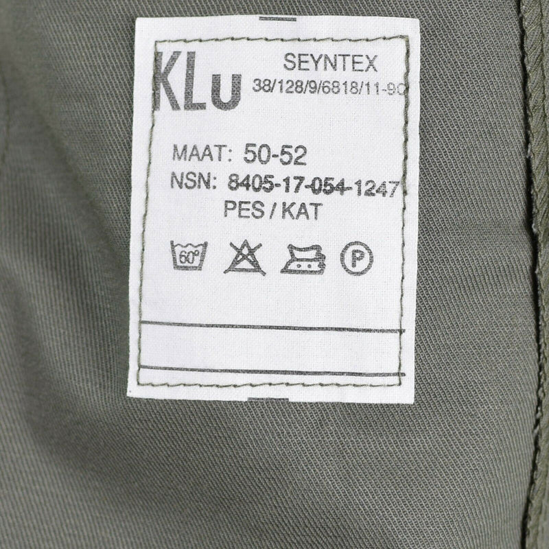 Original Dutch army shirt M65 military issue Air Force shirts jacket Holland