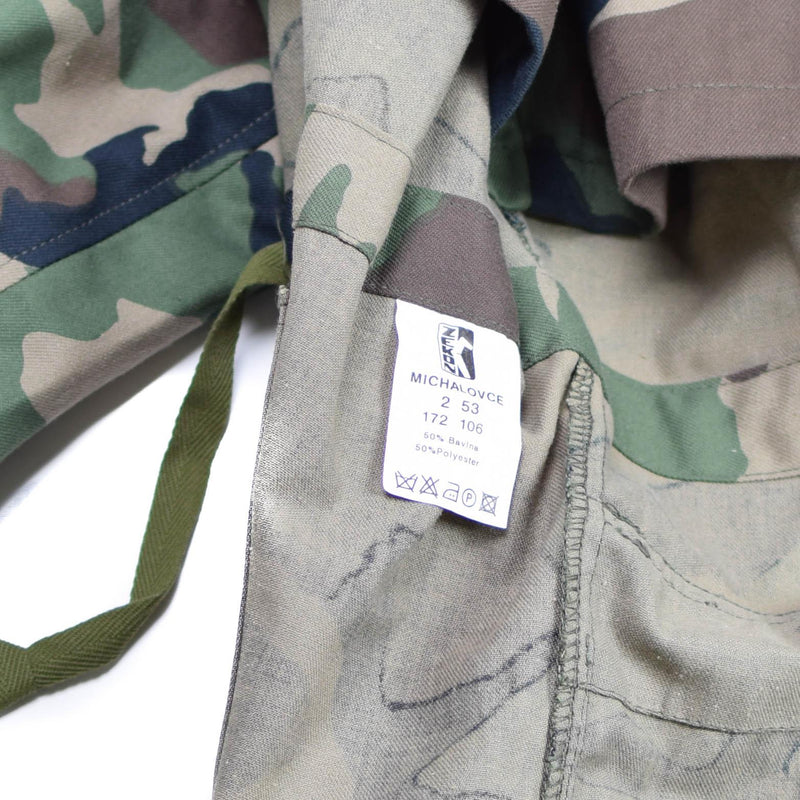 Original vintage Slovakian army field jacket M97 Camo military combat parka NEW
