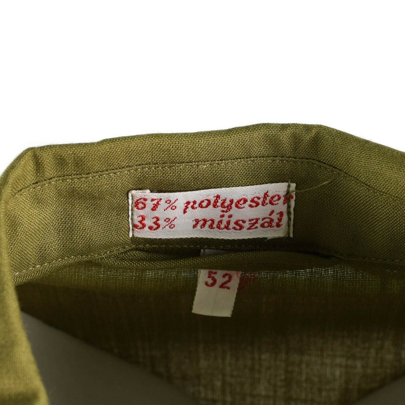Genuine Hungarian army shirt Khaki officer Military long sleeve NEW