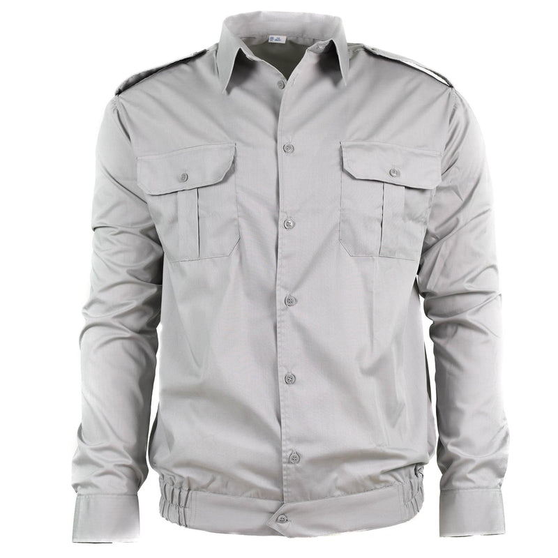 Genuine Bulgarian army cotton grey shirt unissued military long sleeve NEW