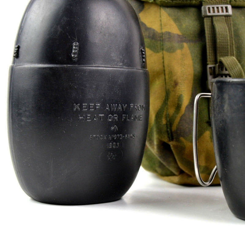 Original genuine british army canteen with mug 58 water bottle with pouch