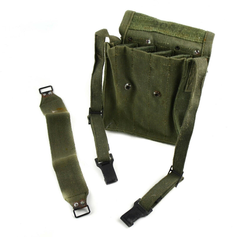Original French army magazine pouch MAT ammo bag case 5 cells mag