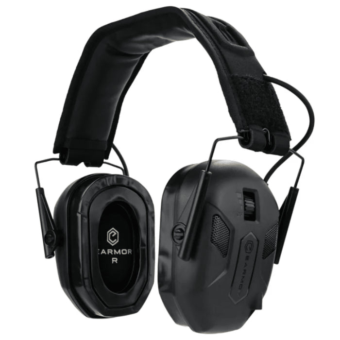 EARMOR M300X Electronic Hearing Protector 24dB NRR Tactical Outdoor Black - GoMilitar