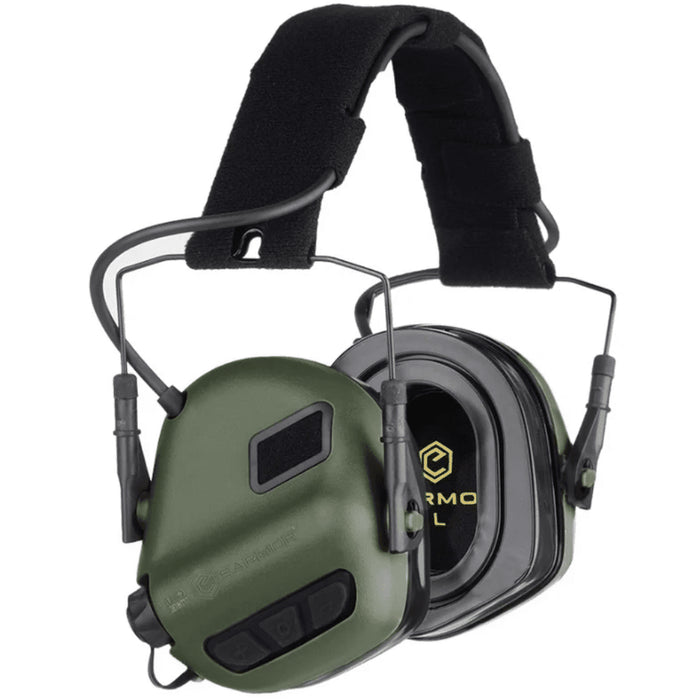 EARMOR M31 Plus Electronic Earmuffs Hearing Protection Foliage Green - GoMilitar