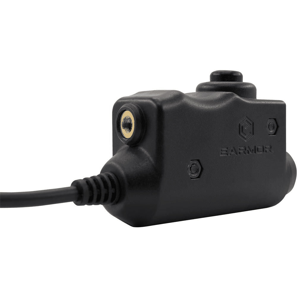 EARMOR M51-MID PTT Adapter Midland Radio Headset Wired Tactical Gear Black