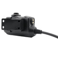 EARMOR M52-KEN PTT Adapter Kenwood Baofeng Radio Headset Tactical Black