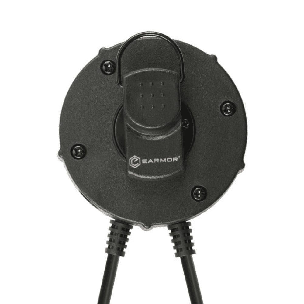 EARMOR M55 PTT Adapter Kenwood Baofeng 2-Pin Radio Headset Adapter Black