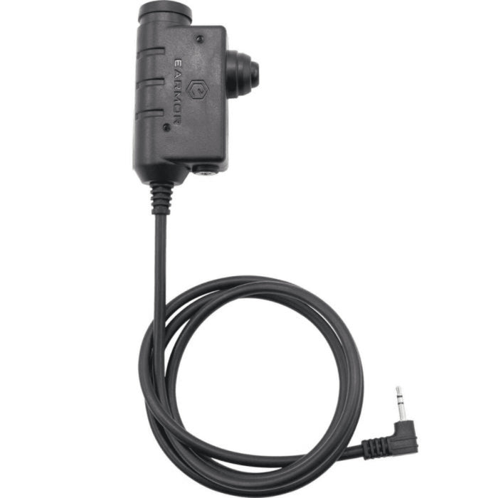 Earmor PTT Adapter Motorola 1-Pin Radio Headset Wired Tactical Black - GoMilitar