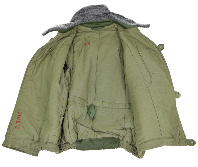 Genuine Hungarian army quilted jacket M65 fur collar Warm winter warm parka NEW
